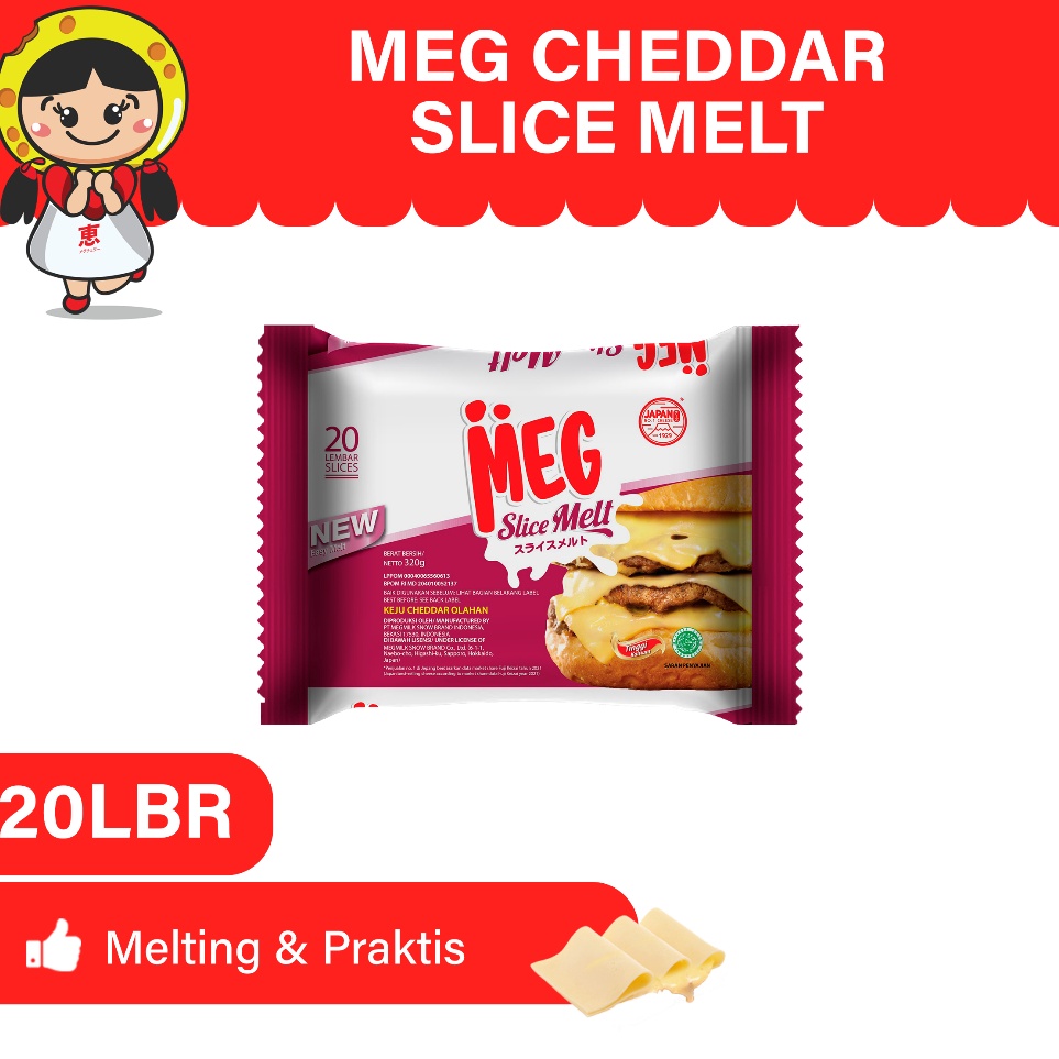 

[KODE HQBQA] MEG Cheddar Slice Melt 20 slices