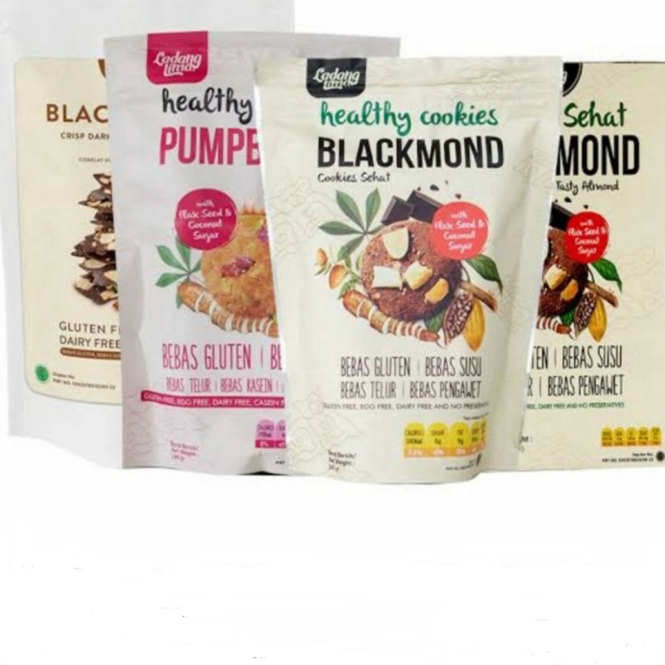 

[KODE BDP0T] Cookies Blackmond 180g / Blackthins 100g / Cheesethins 80g / Pumpberry 180g by Ladang Lima