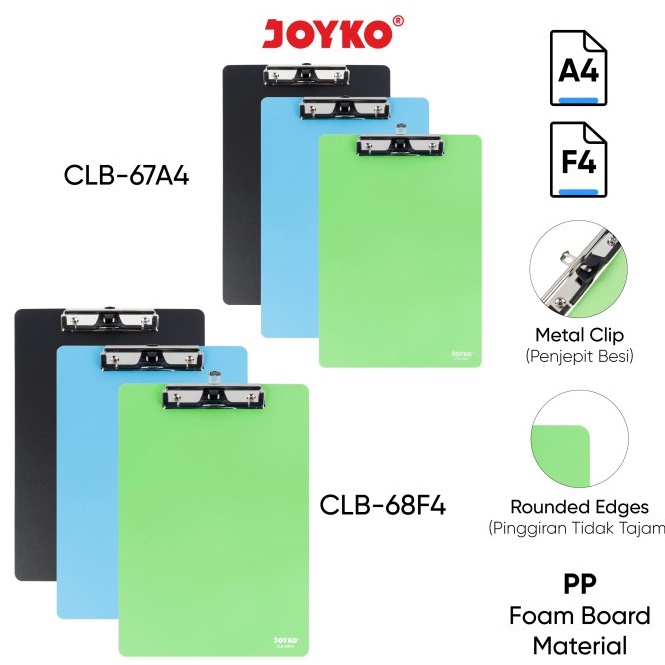 

[RZK78] Clipboard Papan Jalan Alas Ujian Joyko CLB-67~68 gmbny