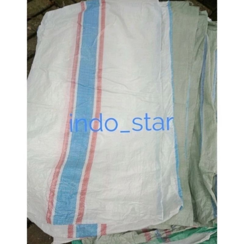 karung 100kg (10 pcs) / karung plastik bekas ukuran 75×115cm