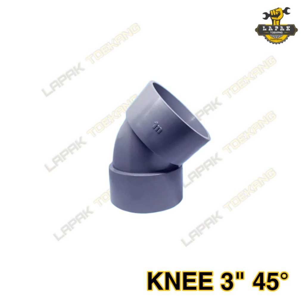 Knee Keni Elbow L 3" KNEE 3 inch 45 ⁰ derajat 3x45 - 3" TS