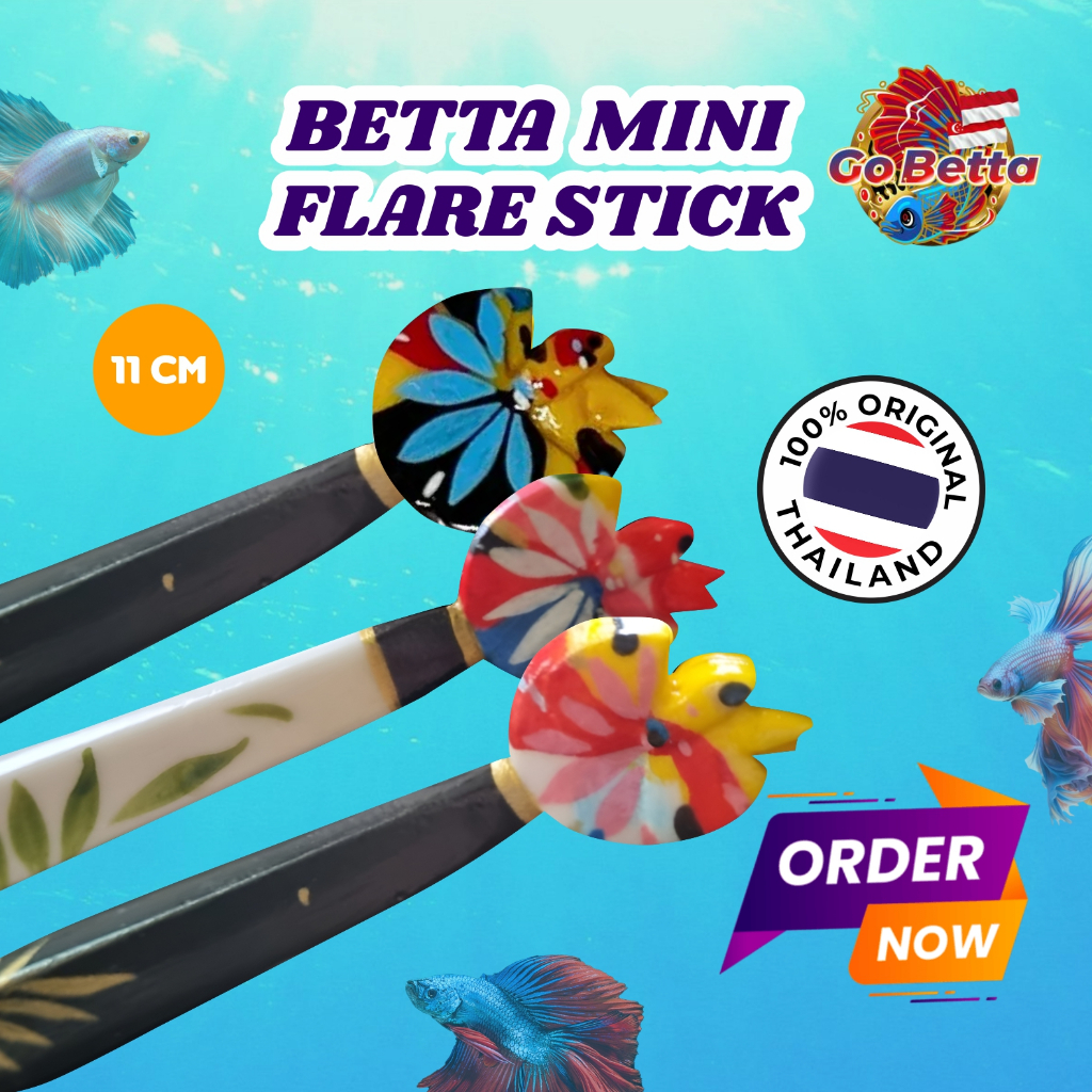 🇮🇩 MINI STICK FLARE CUPANG HIAS ORI THAILAND STICK MENTAL IKAN CUPANG 100% DARI THAILAND