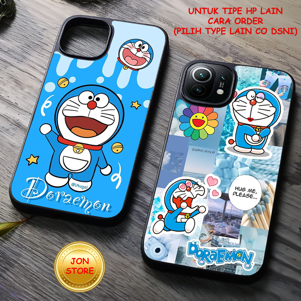 JON-STORE ( FF 13 ) Casing/Case Sofcase Hardcase Glossy/kilau Motif DORAEMON Untuk Samsung A14 A24 A