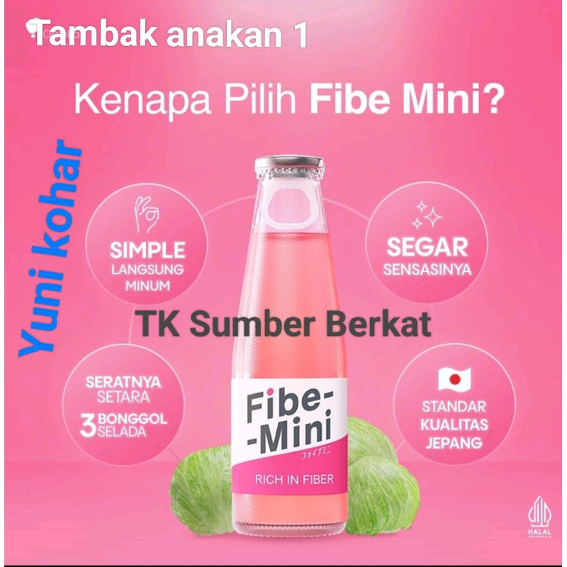 

Korzaln Fibe Mini 100 Ml Botol Kaca Isi 24