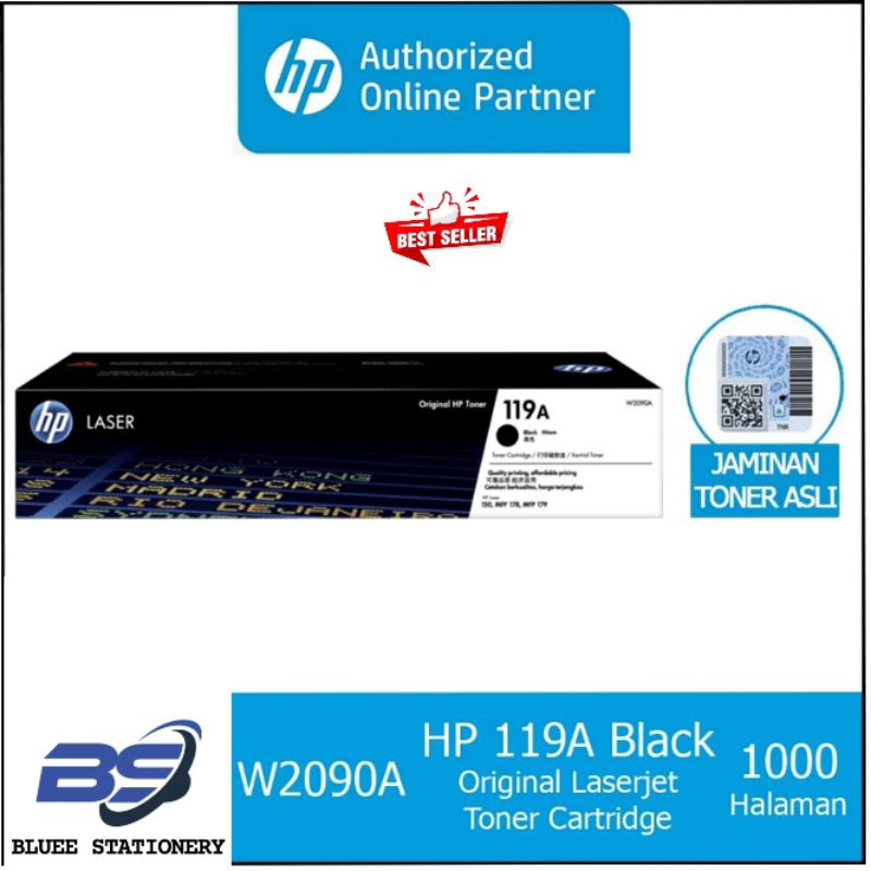 HP 119A Black Original Laser Toner Cartridge HP119A 119 A W2090A