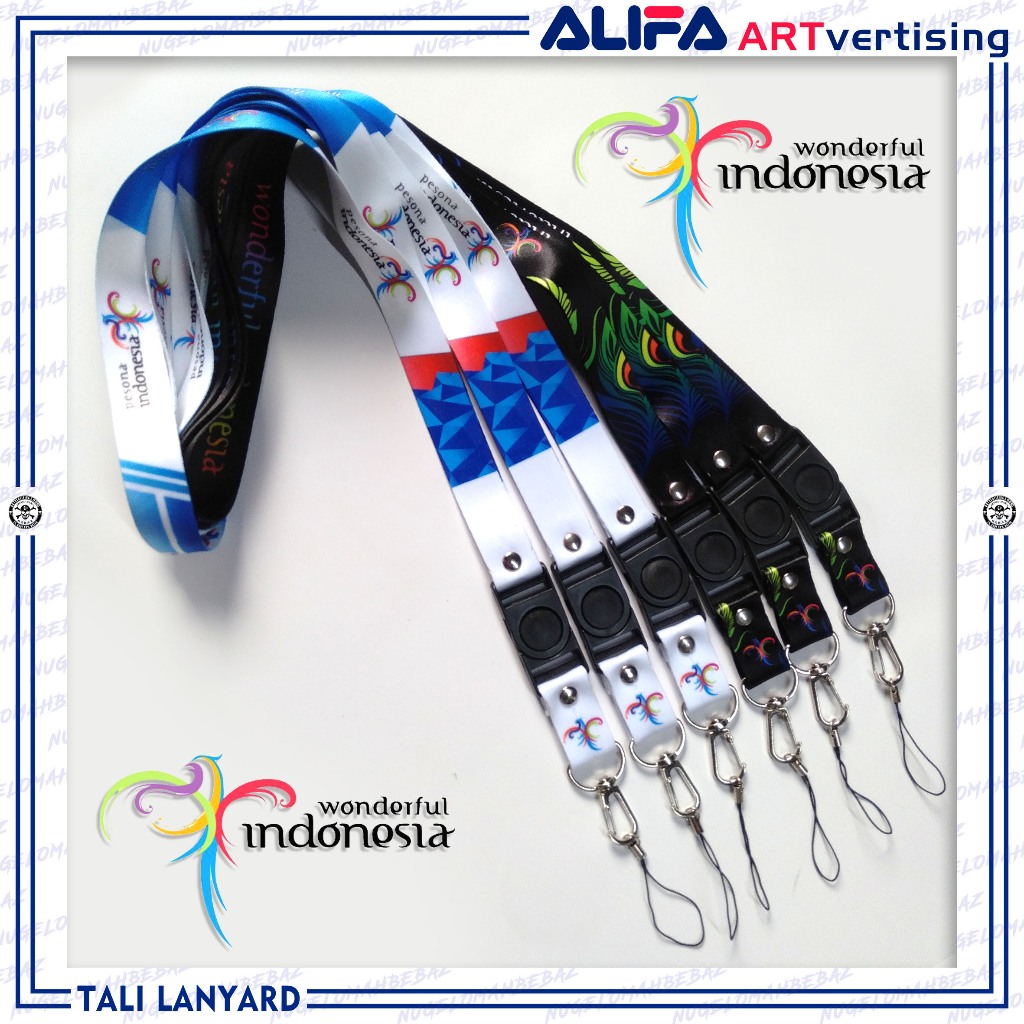 

TALI LANYARD GANTUNGAN ID CARD/HP/KUNCI/DLL.. PESONA INDONESIA