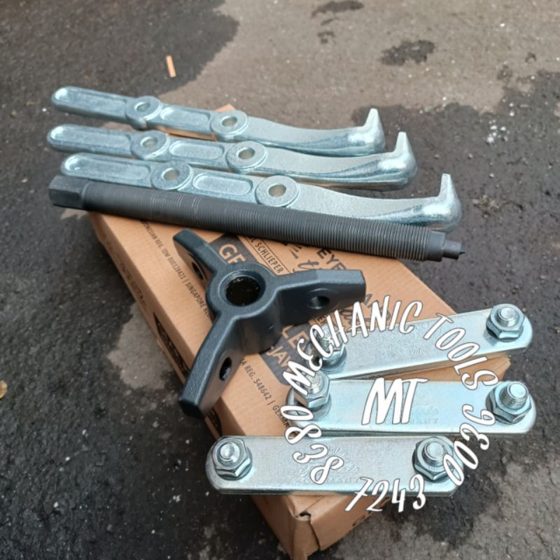 Treker bearing puller 3 kaki 12 inch " Tjap mata germany gear puller thre jaw original Solingen germ