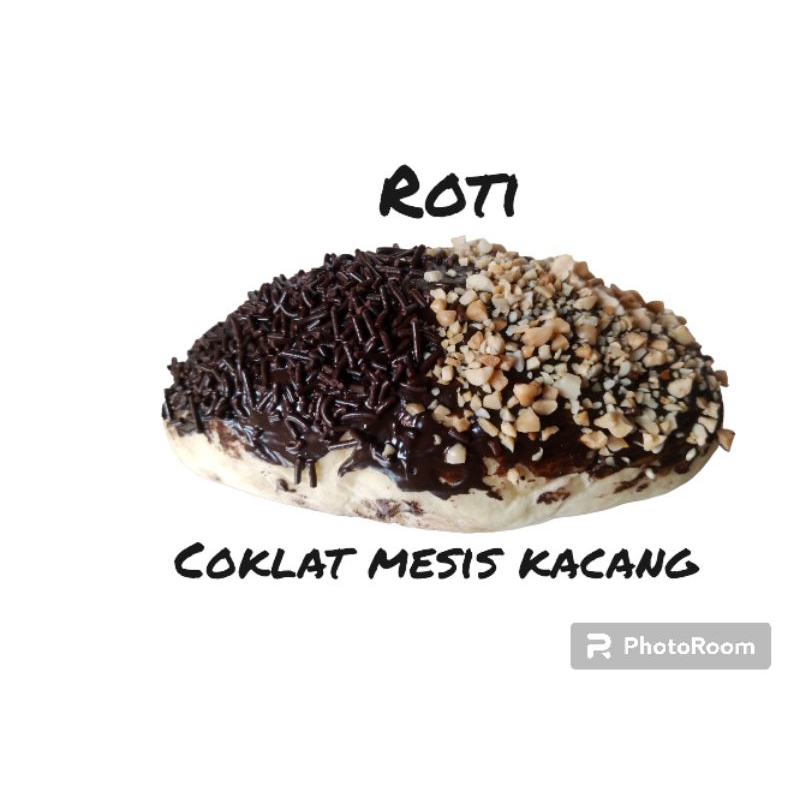 

roti coklat kacang dan coklat mesis