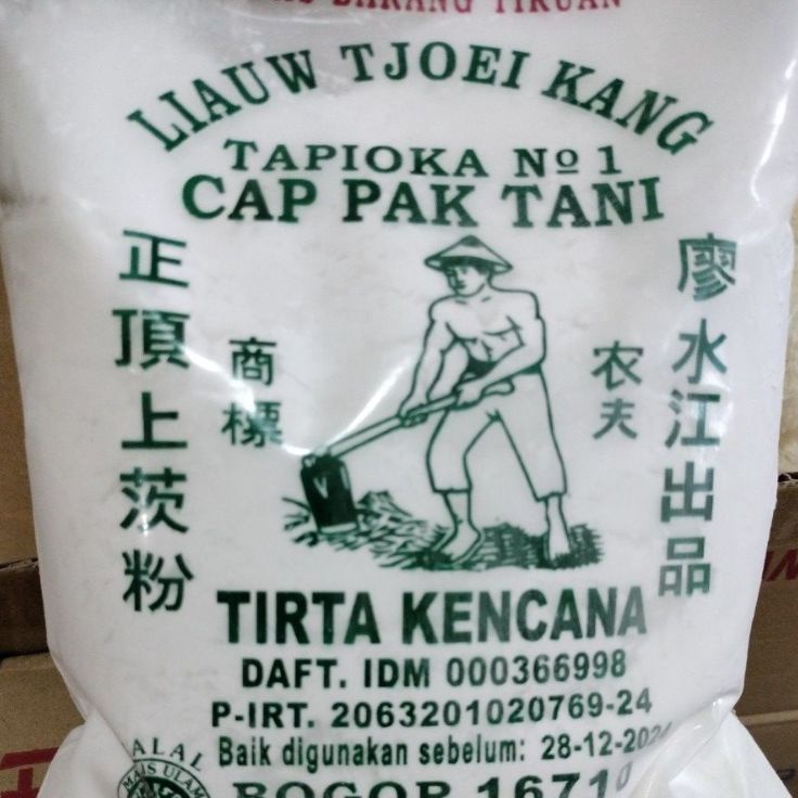 

➼Terbatas TAPIOKA CAP TANI / TEPUNG SAGU PAK TANI LIAUW TJOEI KANG 1 KG Y48 ➜