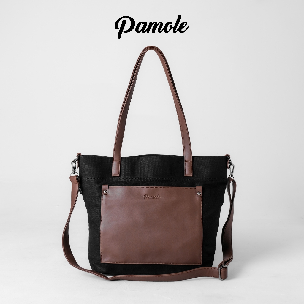 Pamole - Tas Selempang Wanita Multifungsi Tote Bag Penutup Resleting - Natha Series