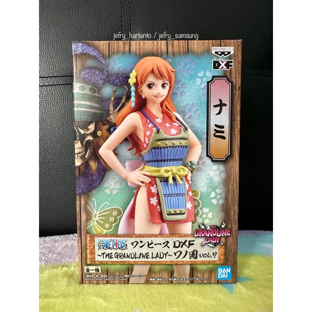 One Piece The Grandline Lady DXF Nami Wanokuni Figure Vol 8 Original Banpresto Bandai Namco Japver M
