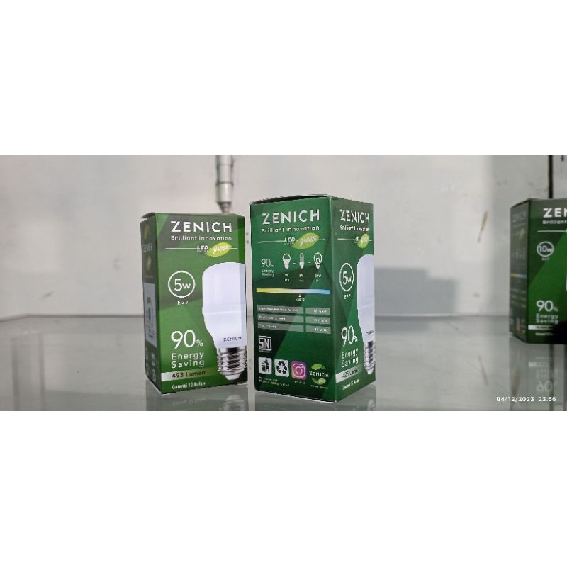 Lampu LED ZENICH 5W putih terang mantap.