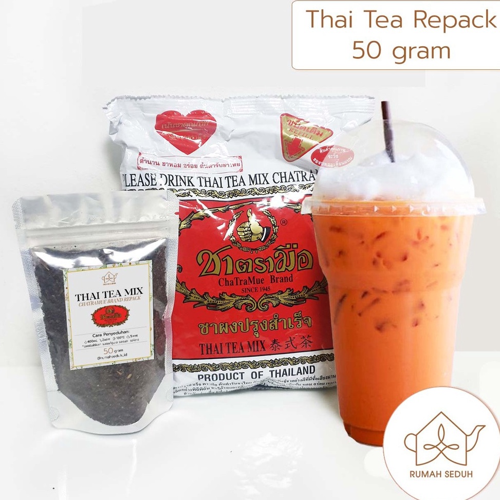 

50gr Thai Tea Mix Chatramue - Teh Thailand Merk Cha Tra Mue kfkw8