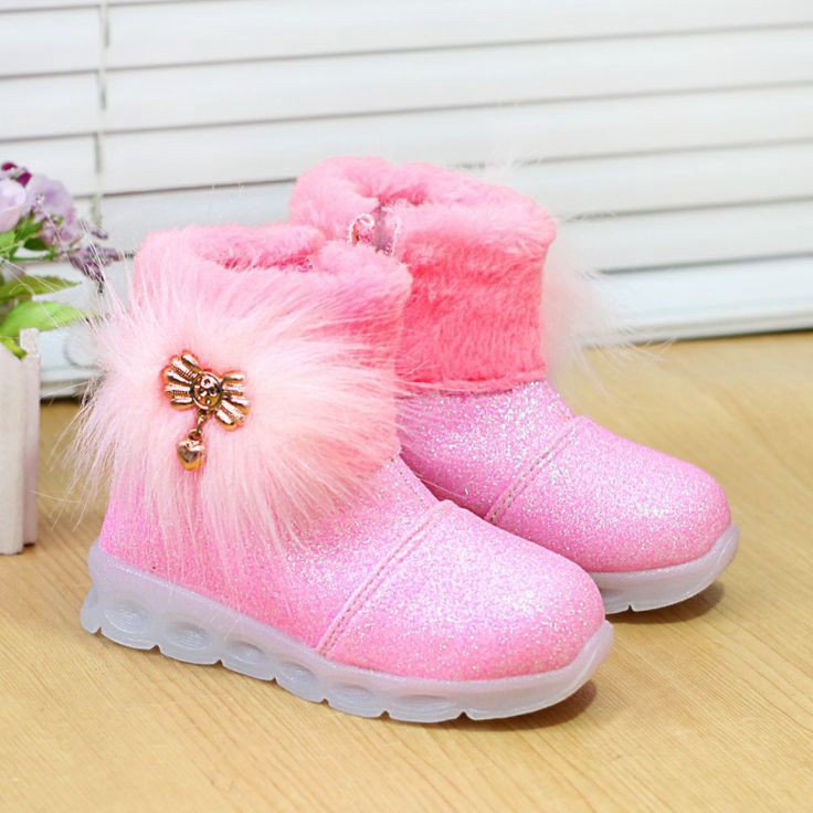 ➻Jual❇↔ Sepatu boot Anak Perempuan Bot Bulu YT02 K35