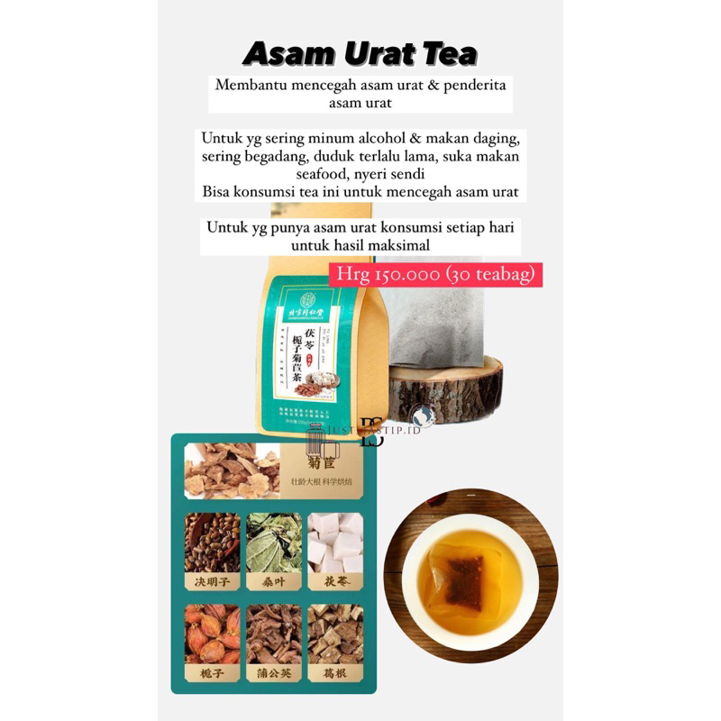 

Asam urat tea beijing tongrentang (PO PENANG)