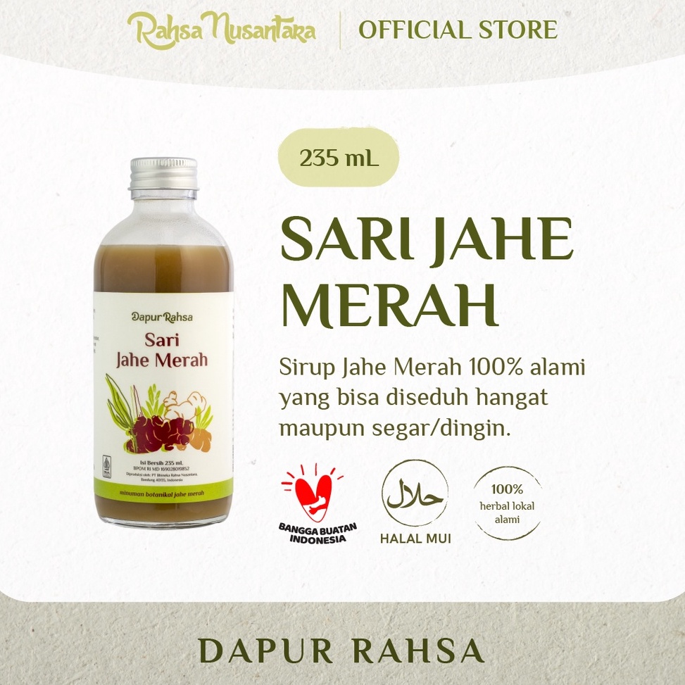 

Diskon↕ Sari Jahe Merah by Rahsa Nusantara - Jamu Sirup Herbal Tradisional vc8zg