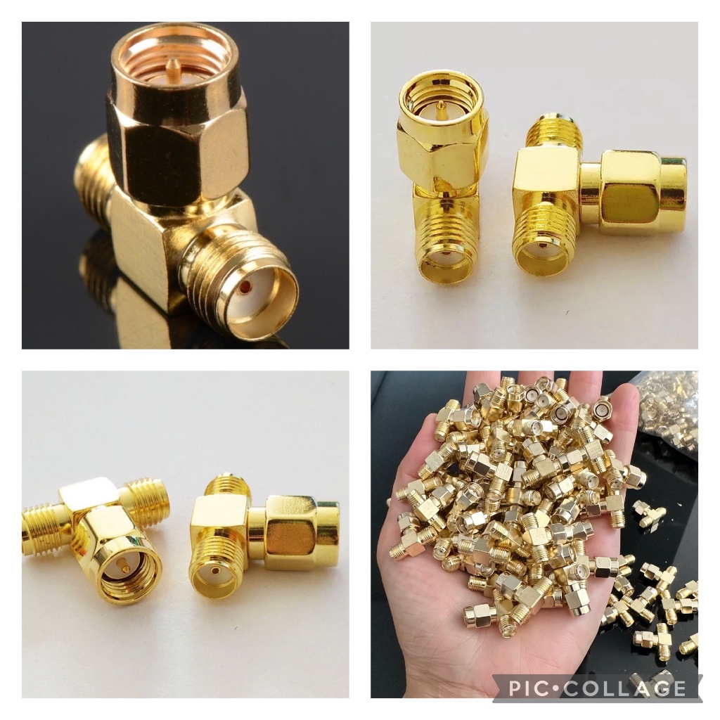 Konektor t sma male to dual sma female pigtail antena orbit star