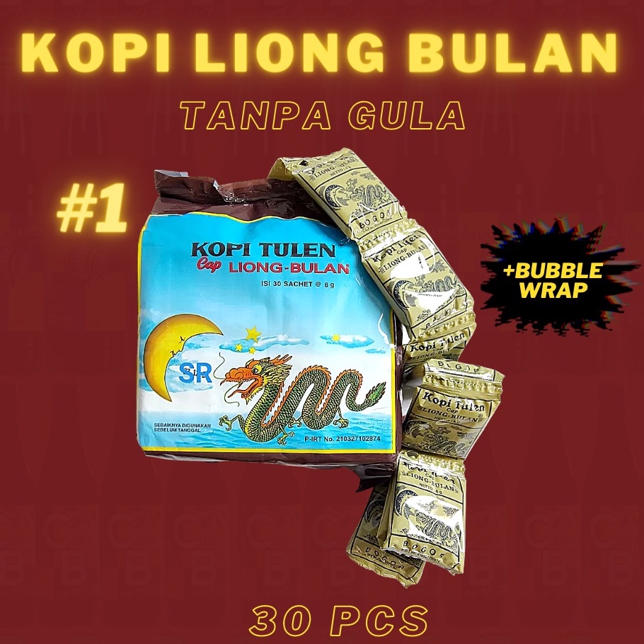 

[KODE PRODUK R9NMD5996] LIONG Kopi Liong Tanpa Gula 30 pcs Ukuran Kecil