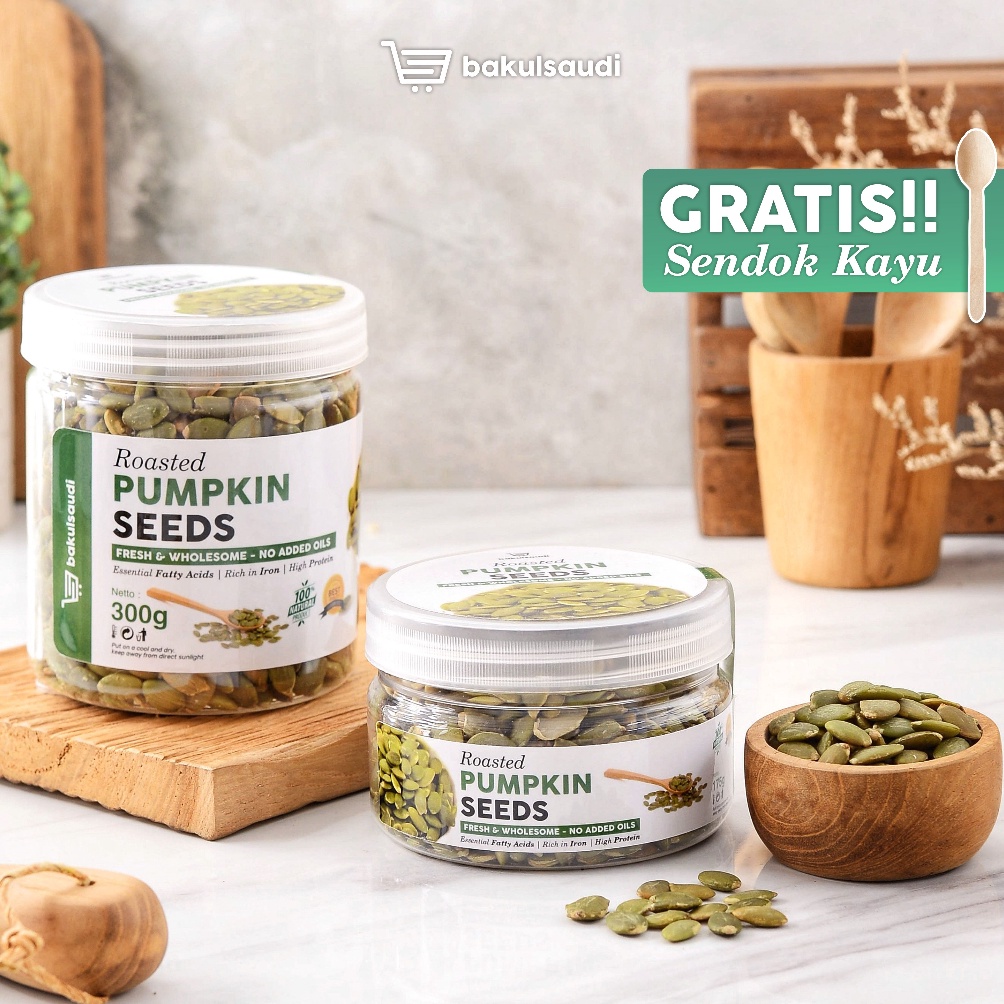 

[♛D8/] Organic Roasted Pumpkin Seed Seeds Premium / Biji Labu Panggang Organik Discount