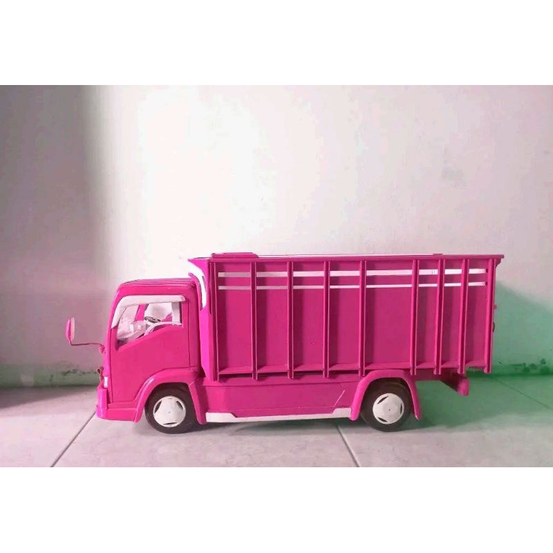 miniatur truk bahan kayu jati asli 100% No Tipu
