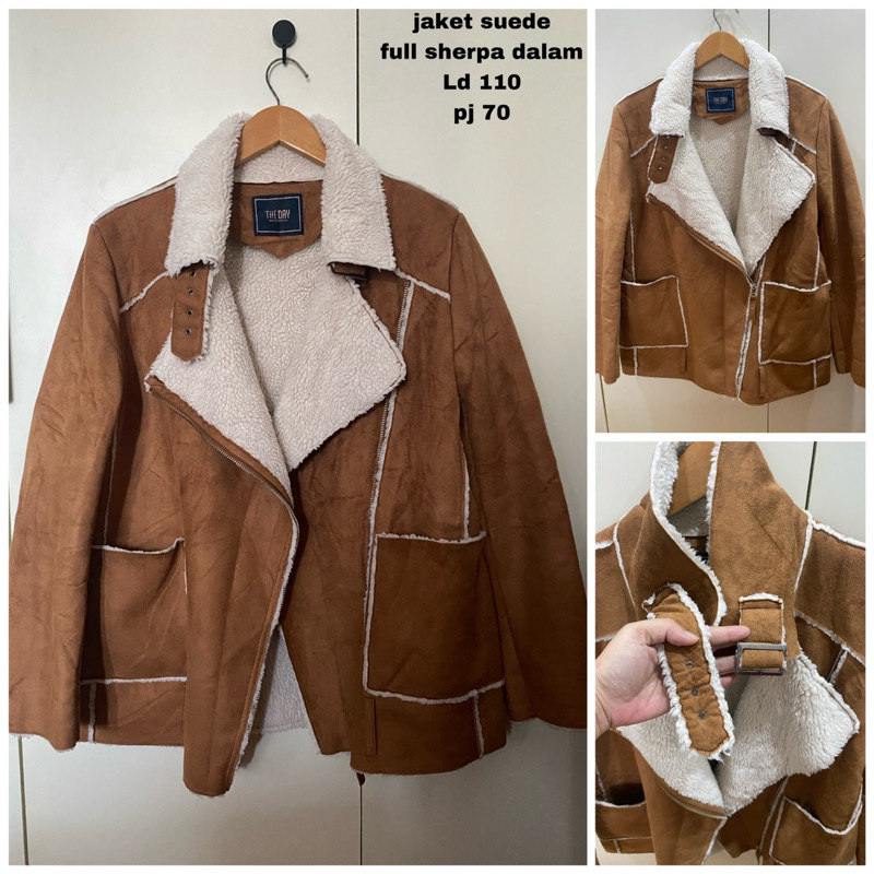 Jacket ramones suede sherpa second