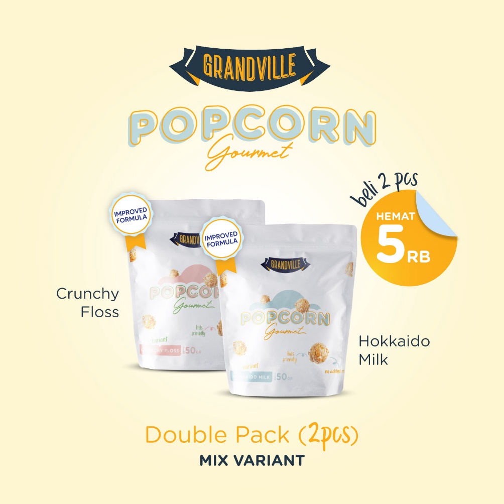 

Re4dy Grandville Popcorn Gourmet Double Pack (2pc) Langsung Beli Gan