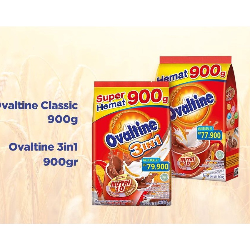 

✴Big Sale (BPOM) EXP SEPTEMBER 2024 Ovaltine Classic 900gram/Ovaltine 900gr Clasic Coklat/Ovaltine 900 3in1 Susu Bubuk Cokelat/Ovaltine 990 3in1 900/900gr/900gram M45 ➢