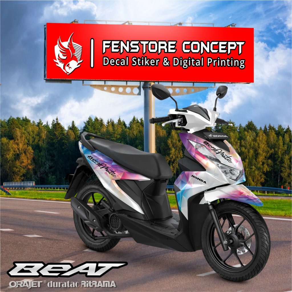 TERBARU Decal Sticker Honda Beat DELUXE STREET 2020 2021 2022 2023 Full body - Stiker Skotlet Modifi