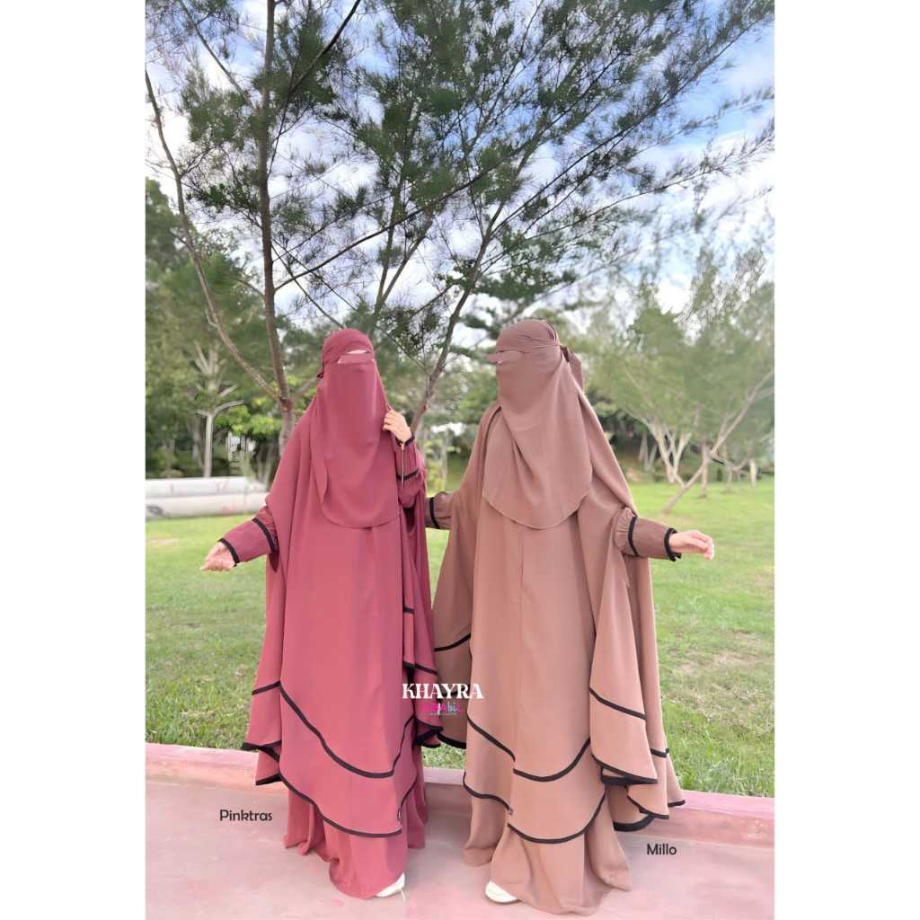 KHAYRA LONG KHIMAR MATT WOLFIS SILKY BY ABABIL