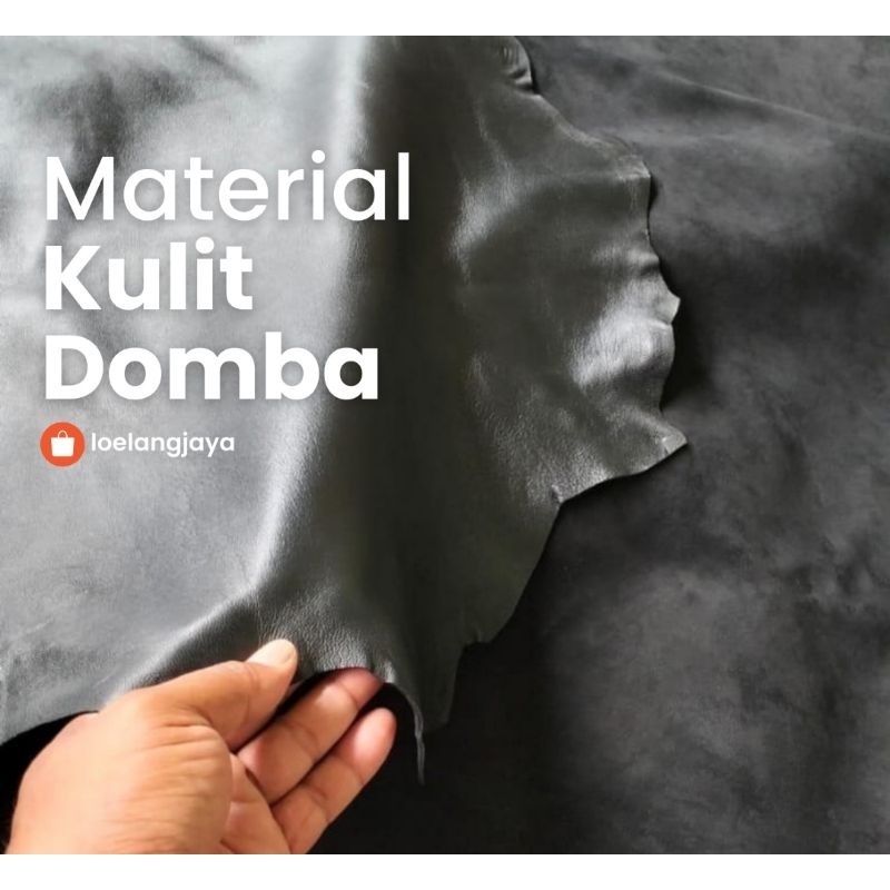 Kulit domba lembaran warna hitam 8 feet