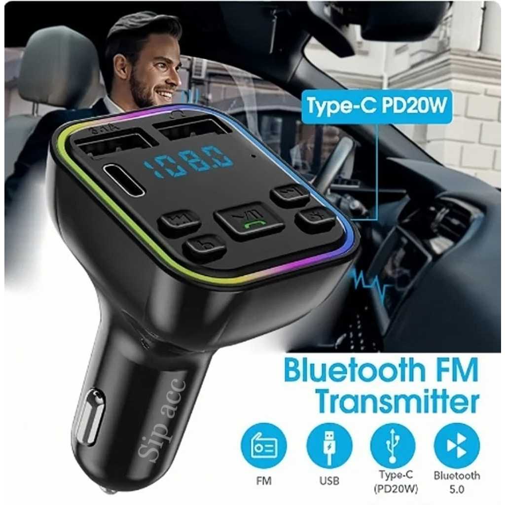 Bluetooth Transmitter | Fm Transmitter | Modulator Bluetooth Mobil | Charger Car Dual Port USB MP3 P