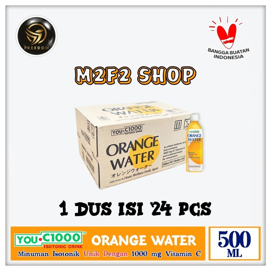 

YOU C1000 | C 1000 Isotonic Drink Orange Water | Jeruk Pet - 500 ml (Kemasan Karton)