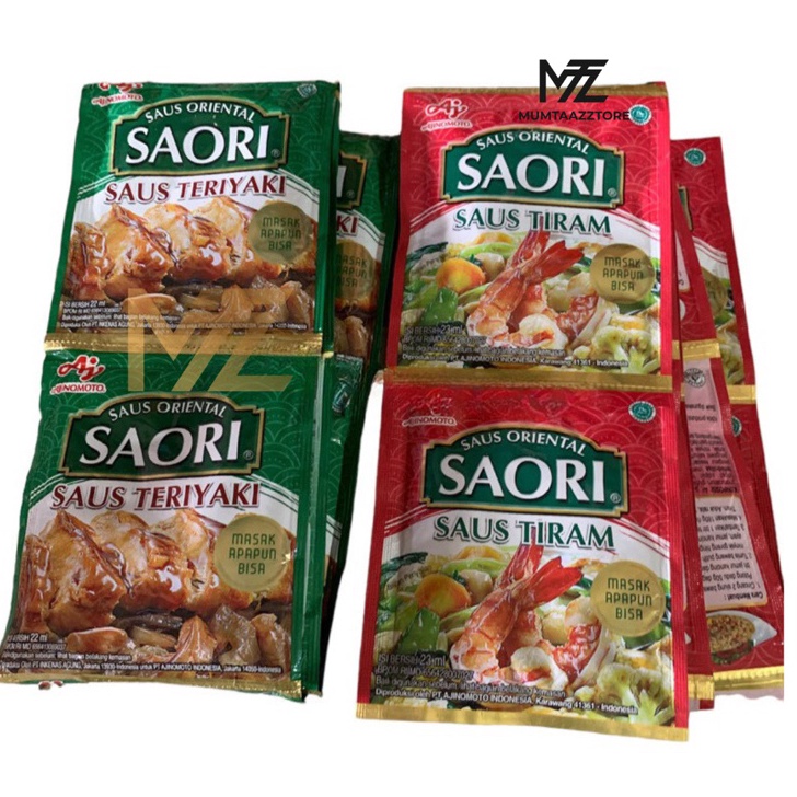 

[KODE LSTVT] ☘️MUMTAAZZTORE☘️ AJINOMOTO Saori Tiram Teriyaki 10 Sachet
