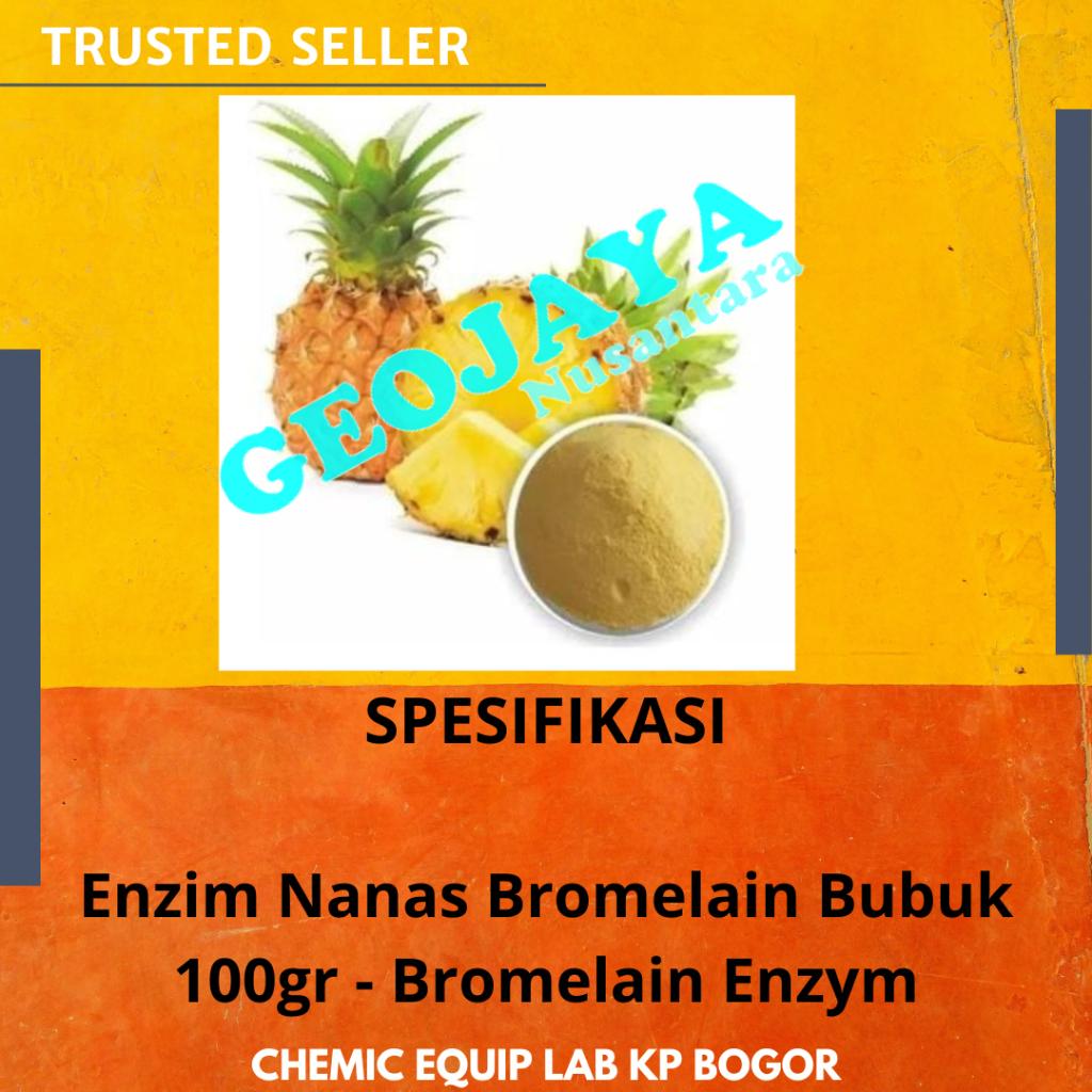 

Enzim Nanas Bromelain Bubuk 100gr - Bromelain Enzym