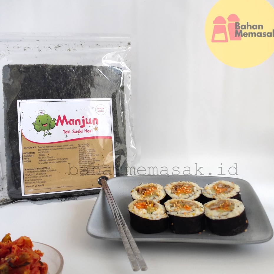 

[KODE 7DMCK] Manjun Yaki Sushi Nori Seaweed Rumput Laut untuk Gimbab Korea/ Sushi Halal isi 5 lembar