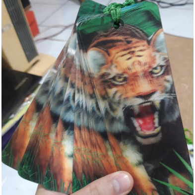 

pembatas buku 3d keren - binatang dan lukisan