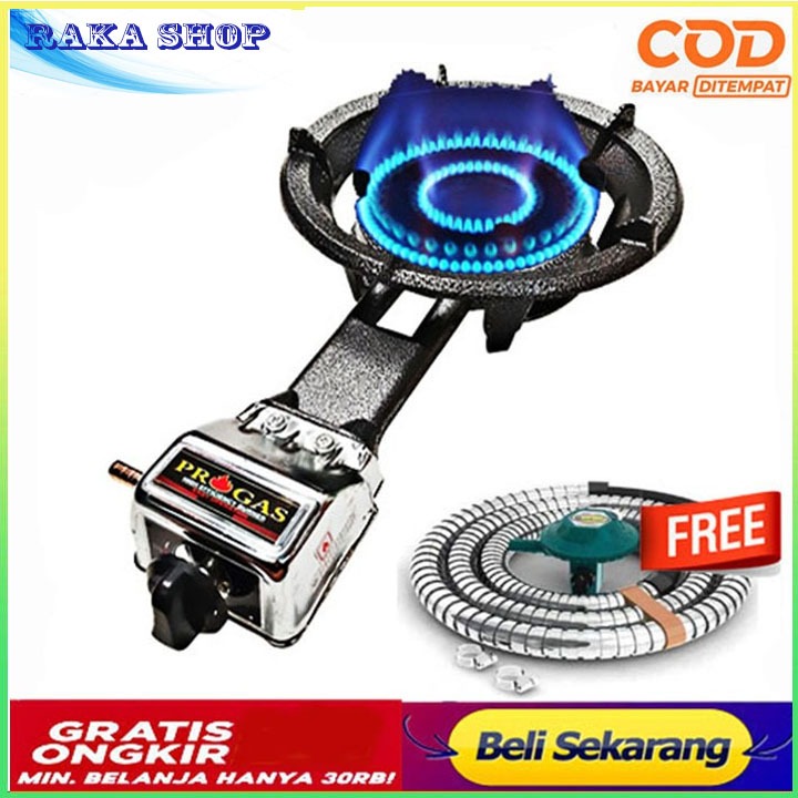 WELHOME WKC-31A KOMPOR GAS KOMERSIAL /KOMPOR COR 1 TUNGKU API BESAR FREE REGULATOR WINN GASS TEKANAN