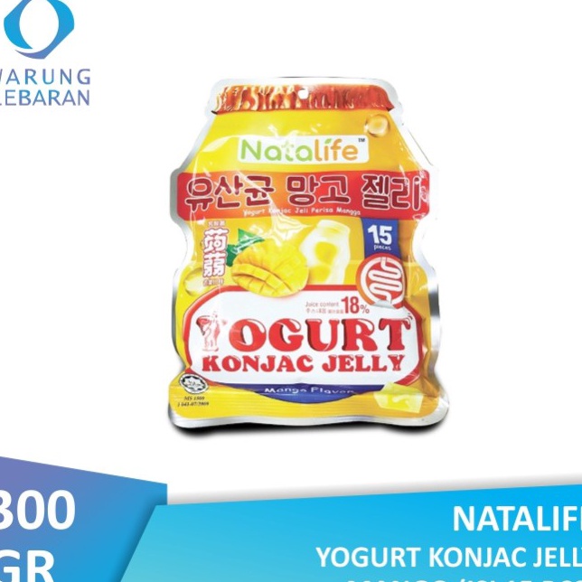 

[KODE 7BLKH] Natalife Yogurt Konjac Jelly Mango (Isi 15 Pcs) 300gr