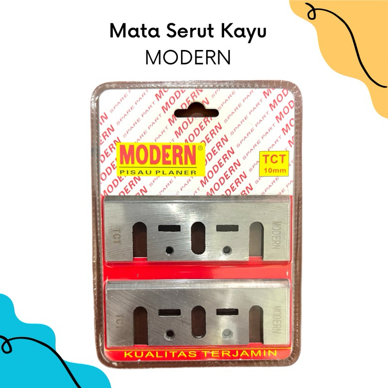 Modern Planer Blade TCT 10mm | Modern Mata Serut Kayu TCT 10mm | Modern Mata Planer Berkualitas | Ma