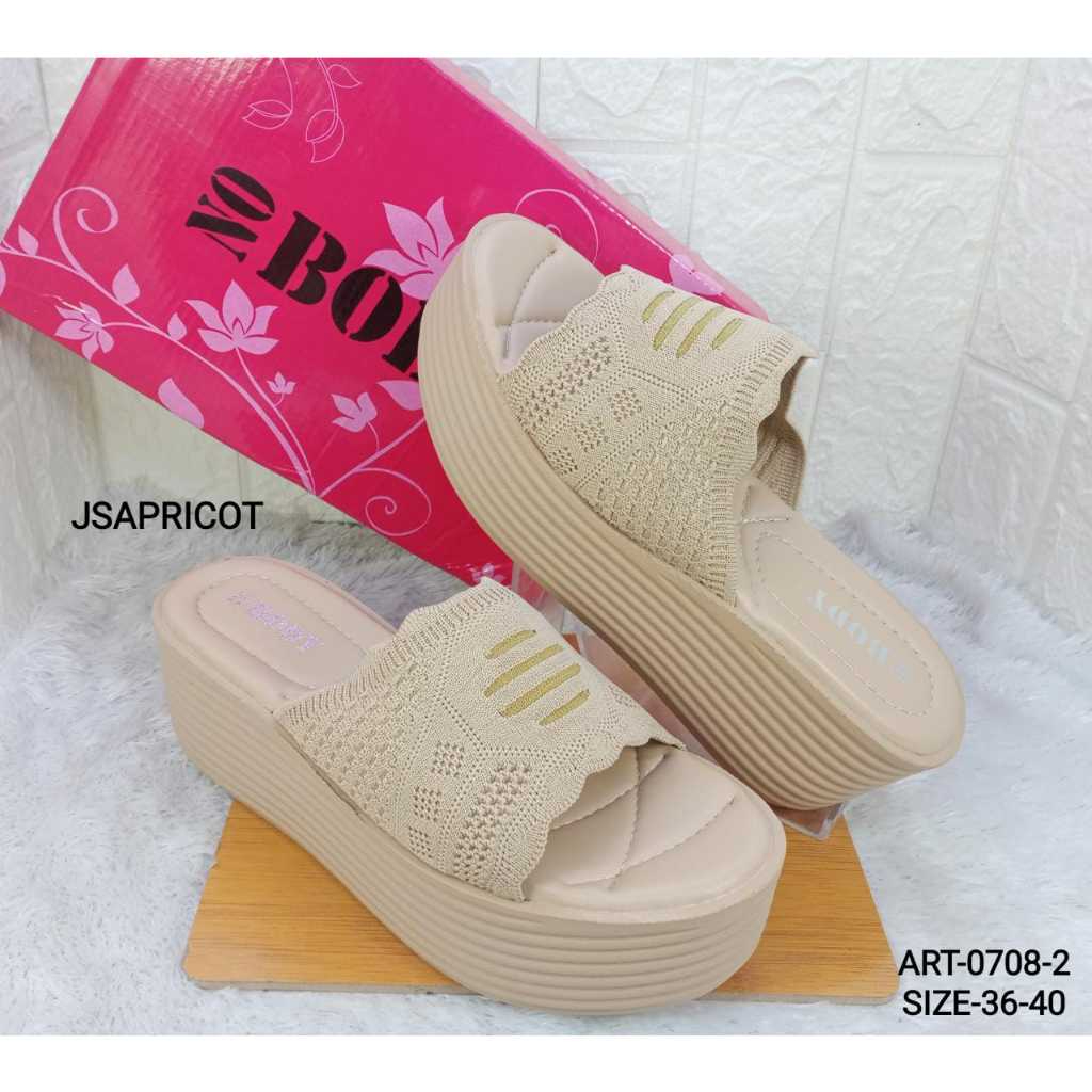 SANDAL WEDGES IMPORT WANITA nobody 0708-02