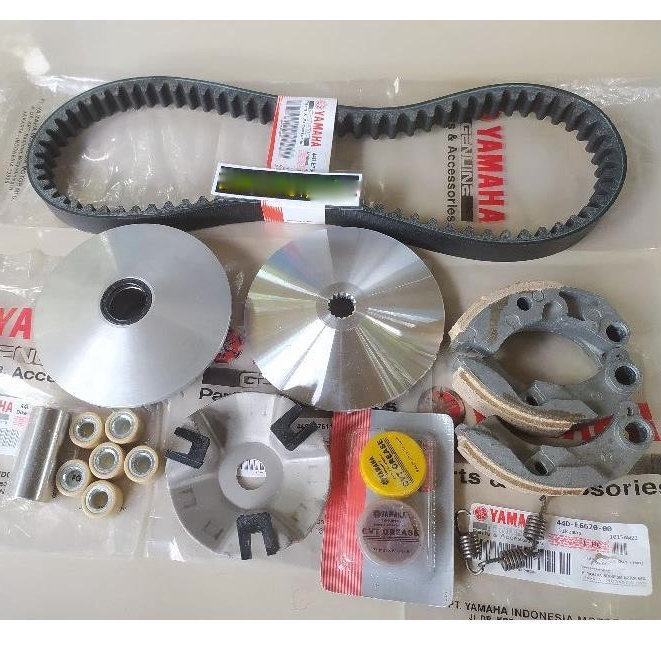 Paket Rumah Roler Xeon RC Xeon Karbu+Kampas Ganda + Vanbelt Xeon Lama Vanbelt Yamaha Xeon