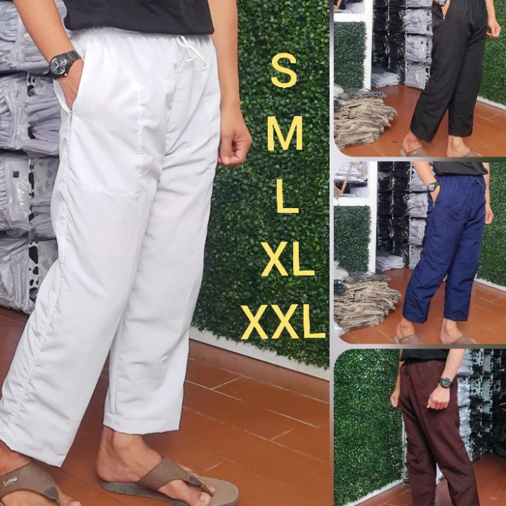 [KODE YPHMP] celana sirwal pria polos putih polos hitam polos