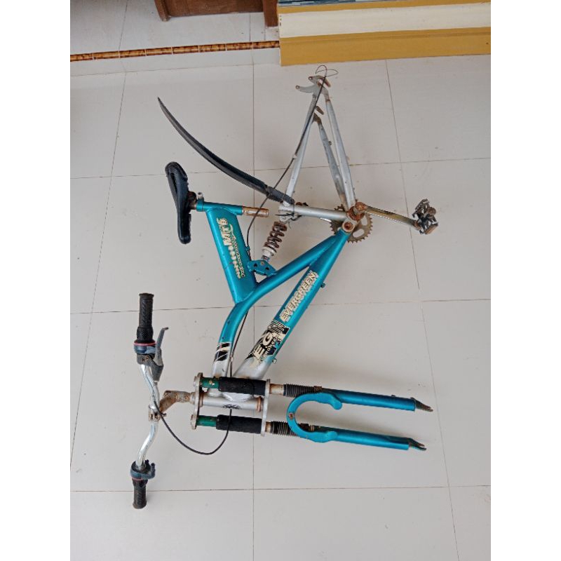 Rangka Sepeda Gunung MTB merk Evergreen. Ori. Seken