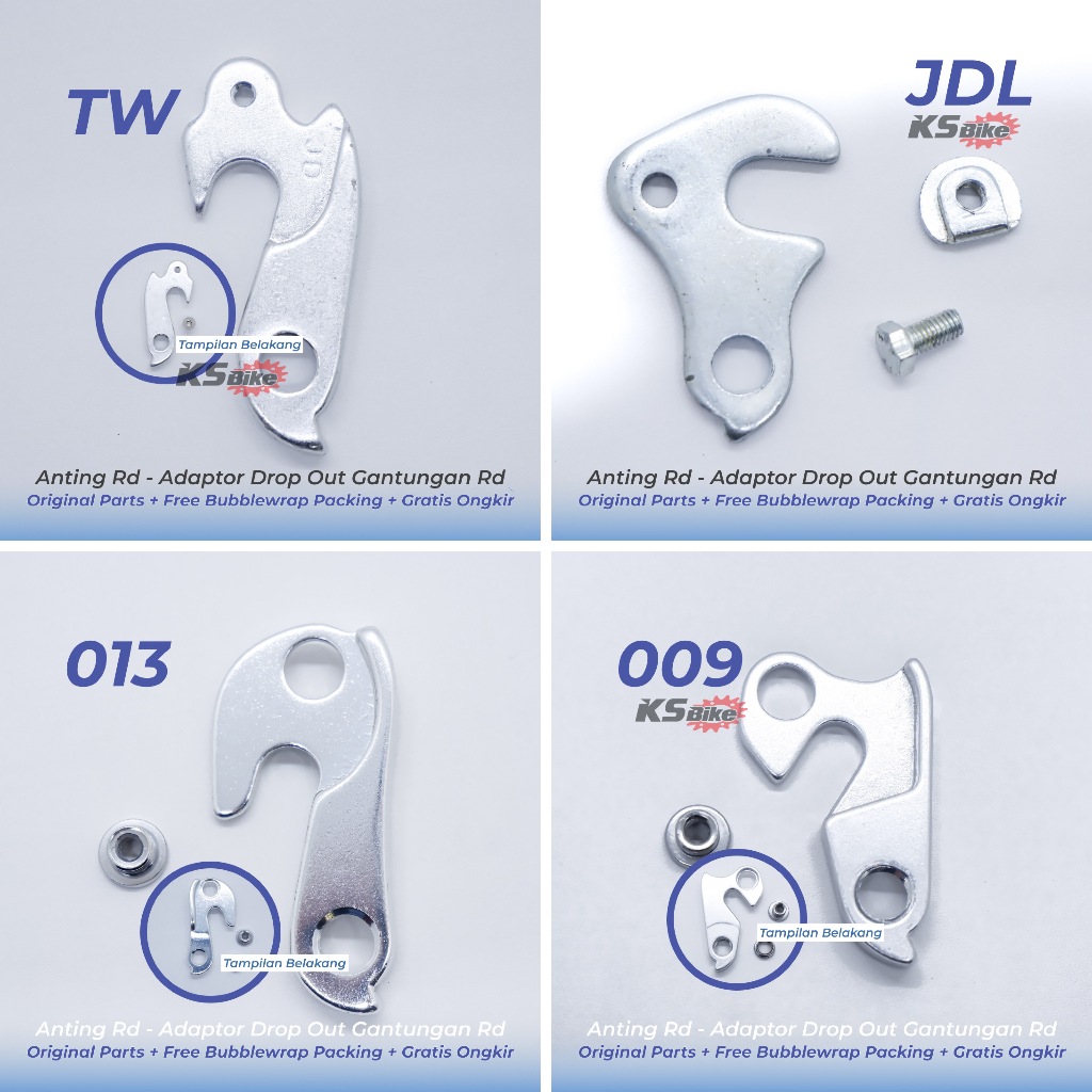 Adaptor RD Drop Out RD - Anting RD Sepeda Sambungan Rear End Goatlink Gantungan RD MTB Lipat Polygon