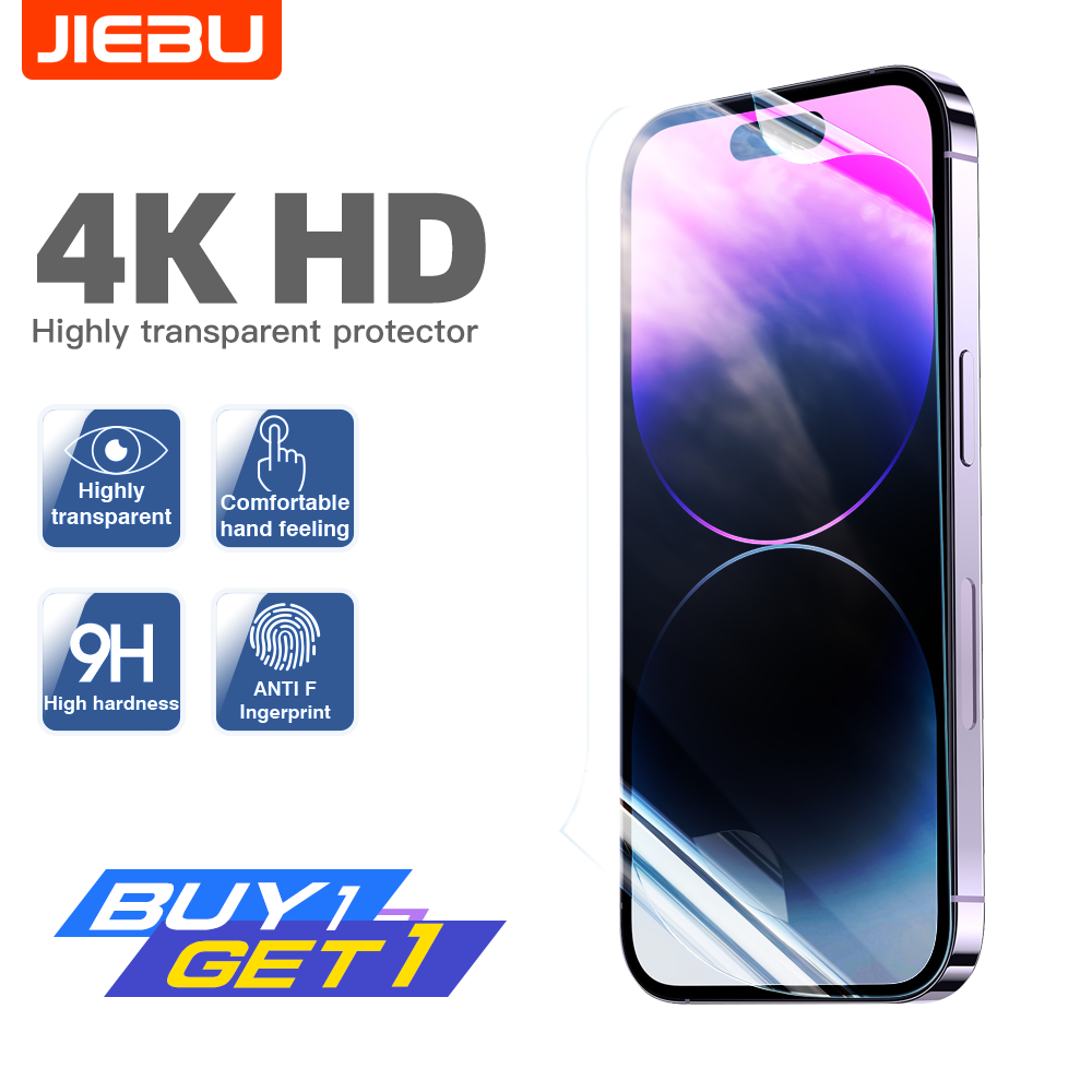 Jiebu Buy 1 Get 1 Hd Vivo  V19/V27/ Y19/Y33T Semua Tipe Hp Pelindung Layars Semua Model Hd Hidrogel Film Pelindung Ponsel Handphone Layer Telepon Transparan Hydrogel