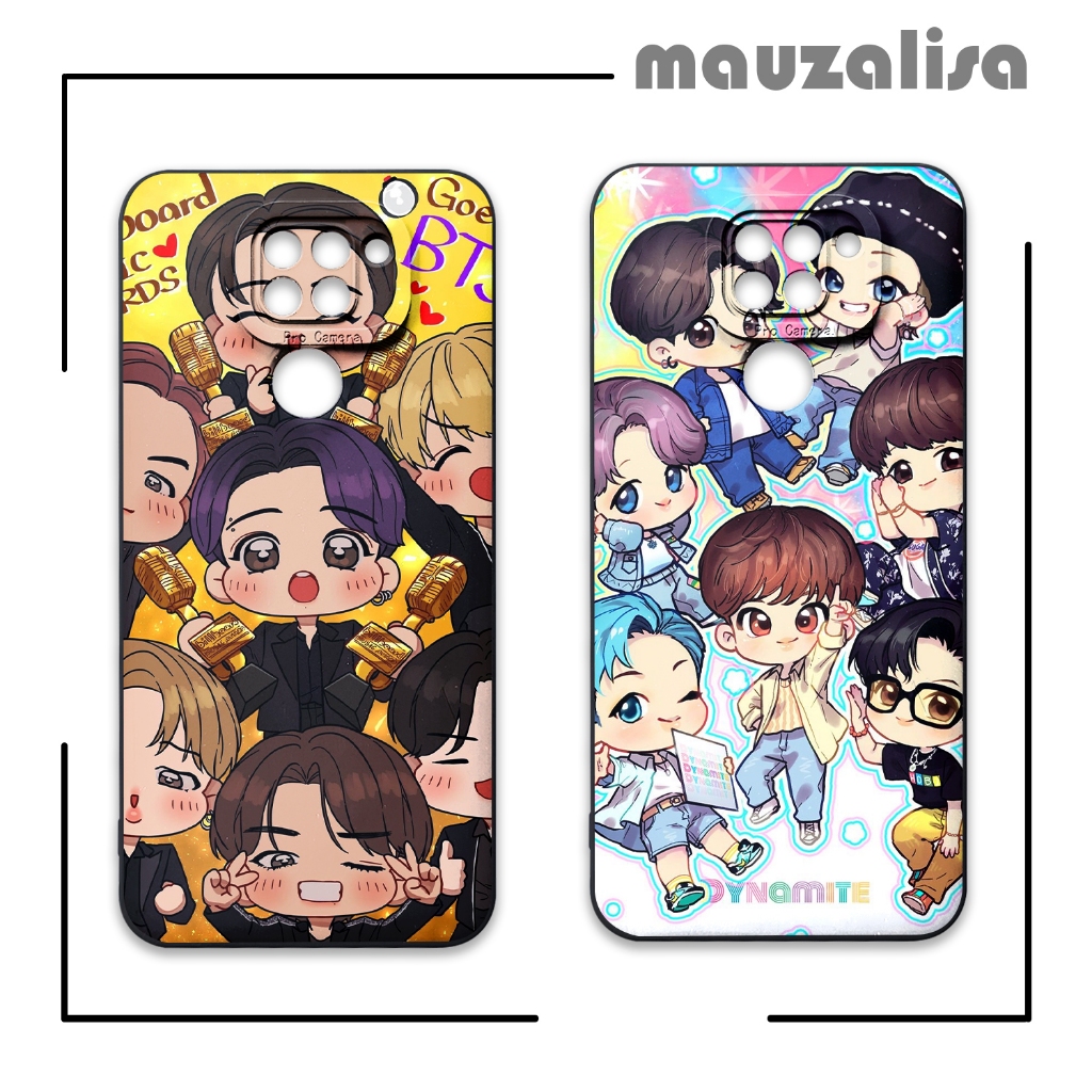 Case Hp Redmi Note 9 Pro Model Bts - Casing Motif Korea - Softcase Gambar Kpop Pelindung Kamera