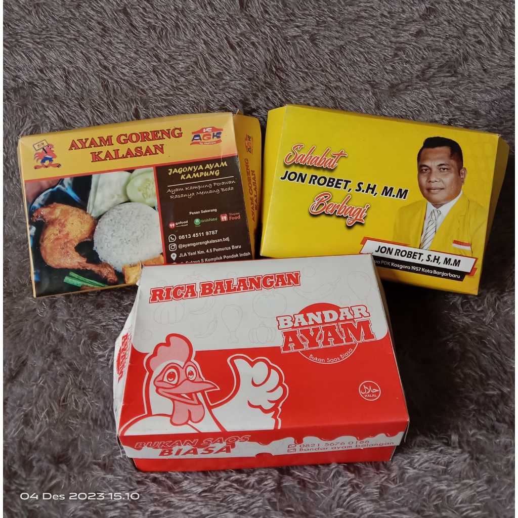 

Kotak Nasi/Snack Ukuran R5 (Bisa Custom)