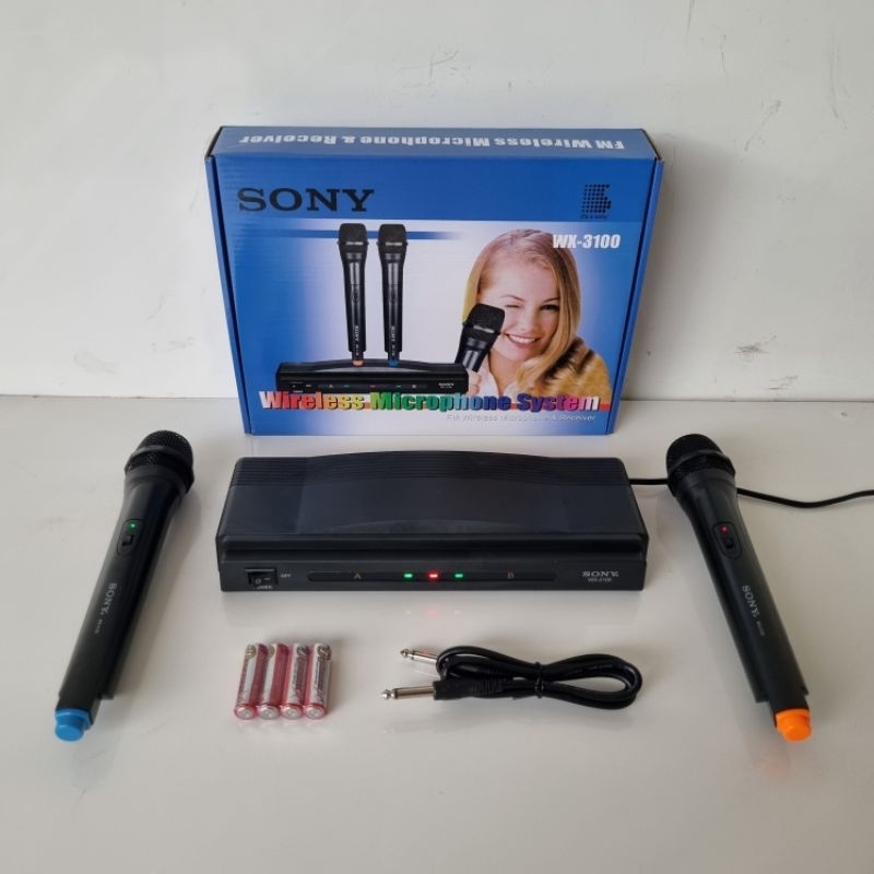 Mic Wireless Sony WX-3100 Double UHF