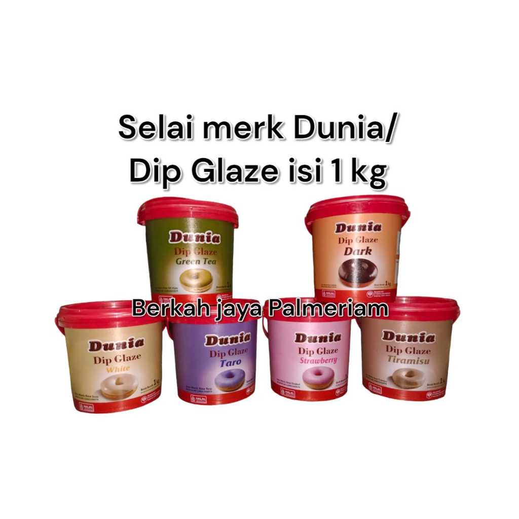 

Dunia Dip Glaze 1 kg / Toping Donat Dunia / Selai Donat / Dunia Selai Donat