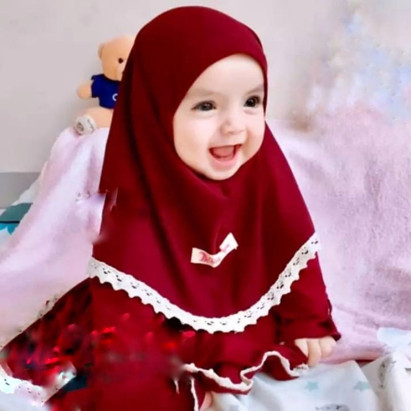 gamis bayi perempuan 6 12 bulan/Baju anak cewe 0-6 bulan/ pakaian muslim anak perempuan Gamis bayi p